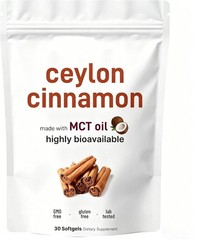 1-5x Ceylon Cinnamon 7200Mg Equivalent 300 Softgels with MCT Oil Highly Bioavail