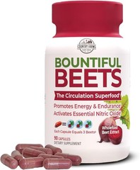 Elevate Stamina Naturally: Bountiful Beets Nitric Oxide Booster – 90 Servings