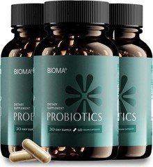 3PCS-NEW BIOMA Probiotics Digestive Health Gut Support for Men&Women 60Capsules