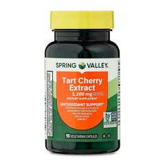 Tart Cherry Concentrate 1200 Mg Antioxidant Promotes Uric Acid Cleanse, 90 Caps