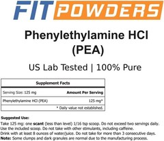 Beta Phenylethylamine HCl Pea Powder (Phenethylamine), 4.4 Ounce (Pack of 1)