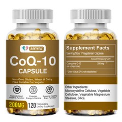 2 Packs CoQ-10 200mg-240 Softgels Coq10 Co Q10 Coenzyme Heart Support NON GMO US
