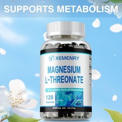 Magnesium L-Threonate 2000mg – Brain & Nervous System Health, Memory and Focus