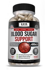 BLOOD SUGAR SUPPORT Alpha Lipoic Acid & Cinnamon 20 Herbs 120 Capsules