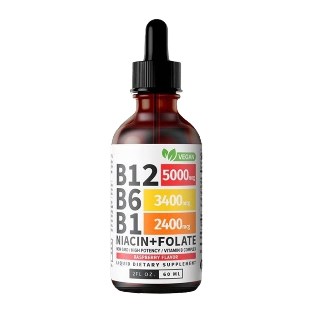 Vitamin B Complex, B12 Sublingual Liquid Drops B6 B1 Niacin+Folate – Add 3 Pay 2