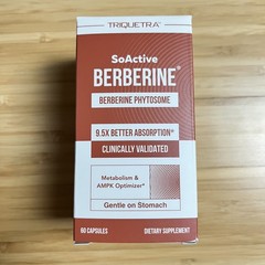 Triquetra SoActive Berberine 550mg Optimized Phytosome Supports Metabolism AMPK