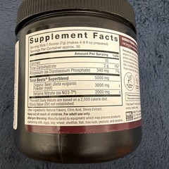 Force Factor Total Beets Drink Mix Superfood Powder with Nitrates to Support…