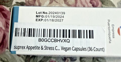 suprex Appetite & Stress Control – Plant-Based with 5-HTP, Ashwagandha, GABA