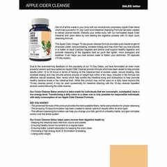 African Mango Weight Loss & Apple Cider Vinegar Cleanse Detox Dietary Capsules