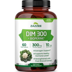 Zazzee DIM 300 mg Per Capsule, 60 Count, Plus 10 60 Count (Pack of 1)