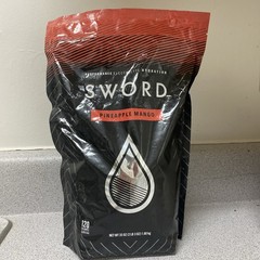 SWORD PERFORMANCE Electrolyte Powder Carb Energy Hydration 35oz PINEAPPLE MANGO