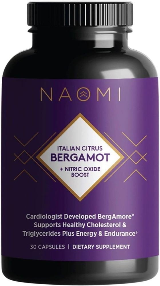 NAOMI Italian Citrus Bergamot 500mg + Nitric Oxide Support – Supports Healthy