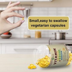 Powerful Vitamin D3 K2 Capsules – Extra Strength D3 K2 Supplements with 10000 IU