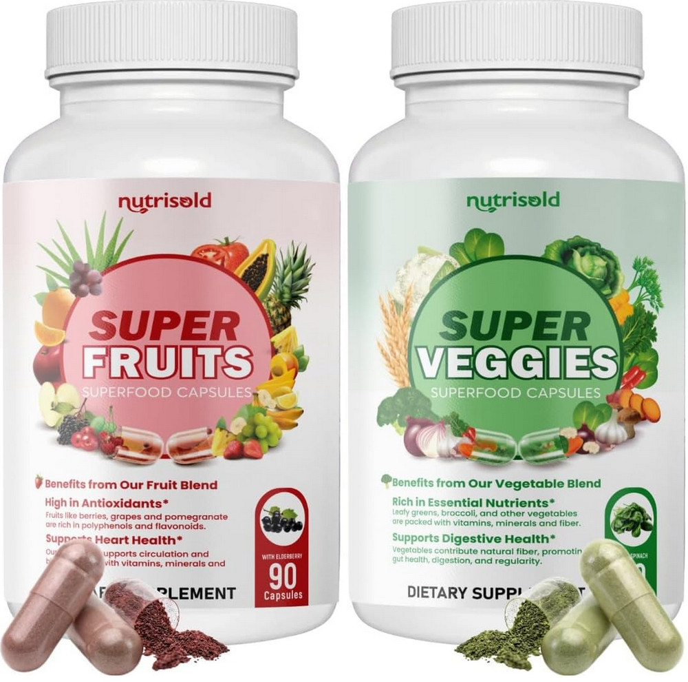 FRUITS & VEGGIES SUPPLEMENT – PACKED WITH 30+ WHOLE FOOD SUPERFOODS