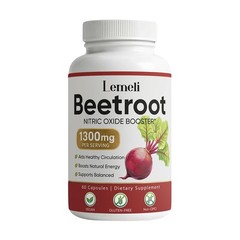 1300mg, Beetroot – Lemeli Lemeli Beet Root Supplement 60 Capsules