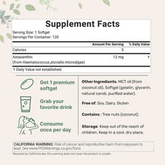 2 package | Micro Ingredients Astaxanthin 12mg with MCT Oil, 120 Softgels