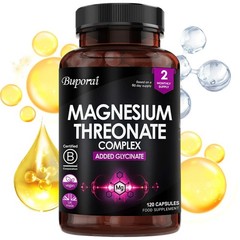 Magnesium Threonate Complex 120pcs,Help Maintain Muscle Function and Bone Health