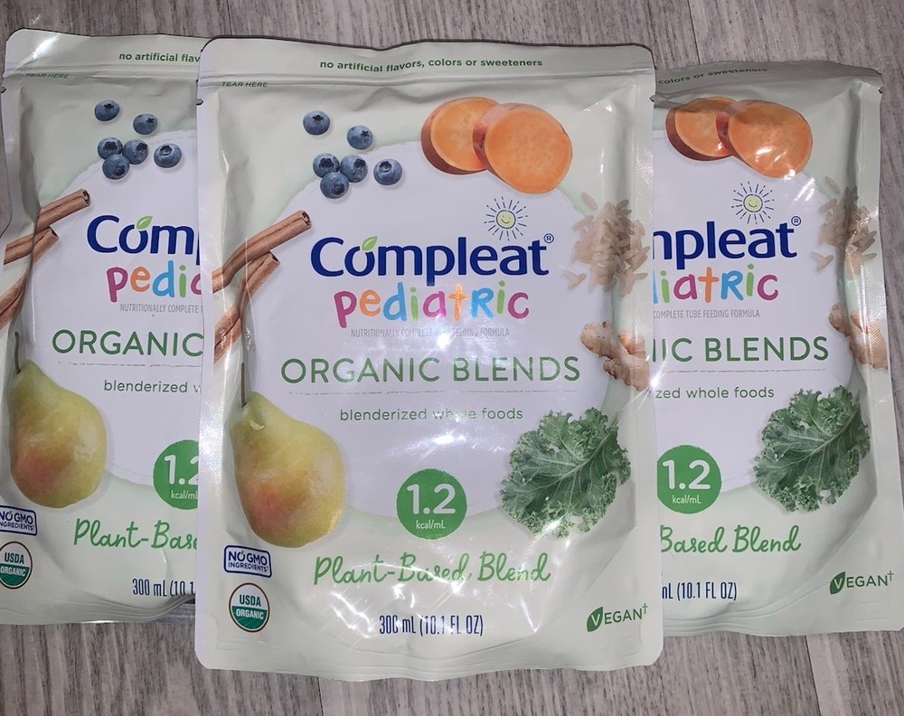 Compleat Pediatric Organic Blends Plant Base Blended Tube Feeding – 1 BOX of 35