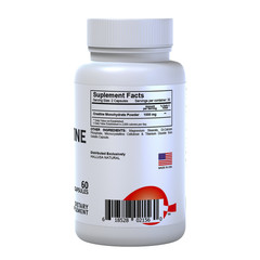 CREATINE Monohydrate – Gym Supplement – 60 Cap – Exp 05/25