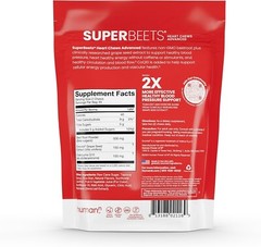 SuperBeets Heart Chews Advanced – 3-in-1 Beetroot & CoQ10 Formula, 60 Count