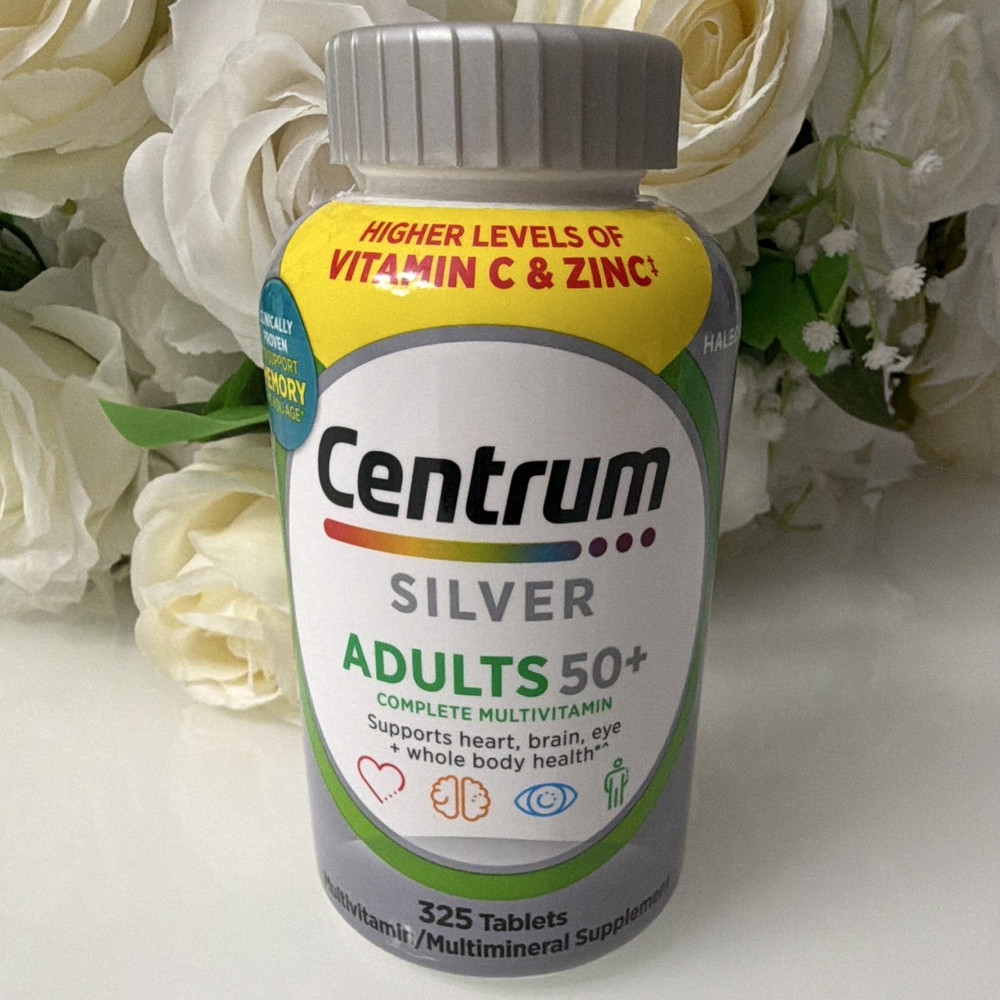 Centrum Silver Adults 50+ Multivitamin Gluten-Free Non-GMO 325 Tablets