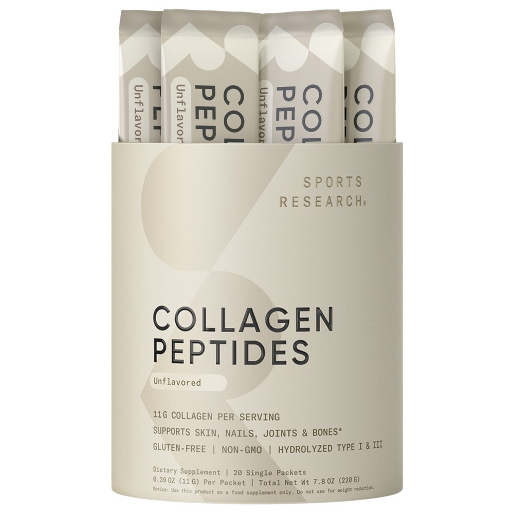 Collagen Peptides Hydrolyzed Type 1 & 3 Protein Supplement – Women & Men 20 Pack