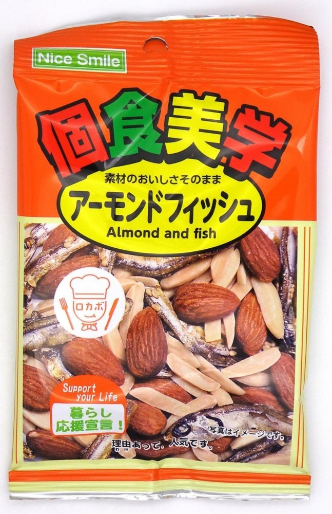 [Nakanishi Shokuhin] [18g x 12] Kosyoku Bigaku Almond Fish