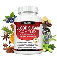 Blood Sugar Complex Supplement – Supports Healthy Blood Sugar Levels 60 Capsules