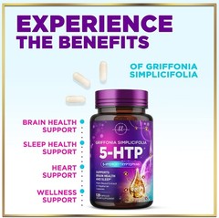 5-HTP Supplement 200mg Capsules – Extra Strength 5HTP Griffonia Simplicifolia