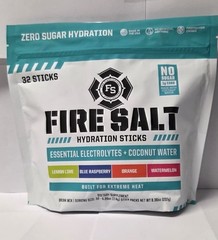 Fire Science Fire Salt Hydration Sticks, Electrolytes, Variety Pack, 32 Count-US