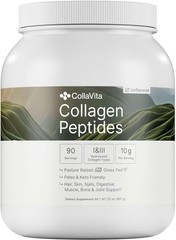 CollaVita Collagen Peptides Powder (3 Month Supply) Grass-Fed Pasture-Raised H