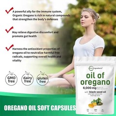 3X Micro Ingredients Oil of Oregano Softgels 6000mg Per Serving,900 Count total