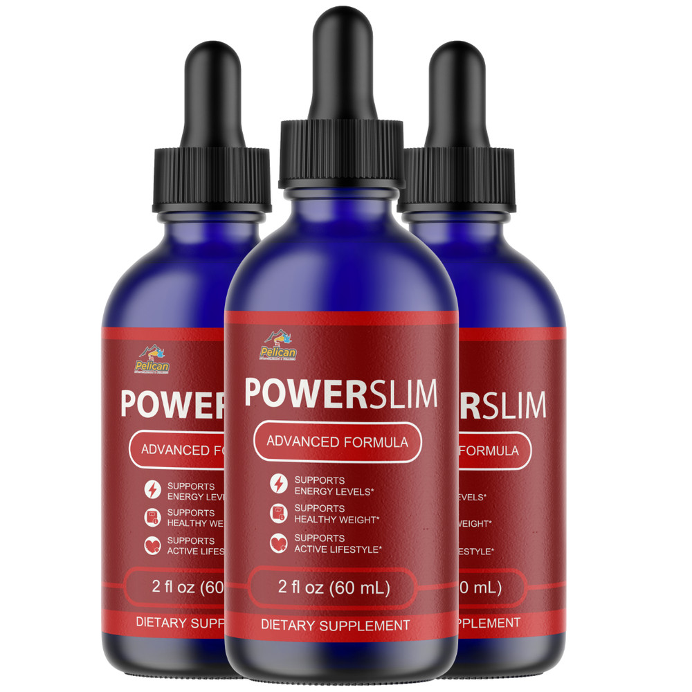 POWERSLIM – Amino Diet Drops- Keto & Weight Support- 3 Bottles- 180ml (2fl oz)