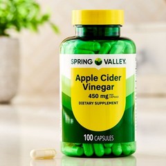 Spring Valley Apple Cider Vinegar Capsules 450 mg, 100 Count