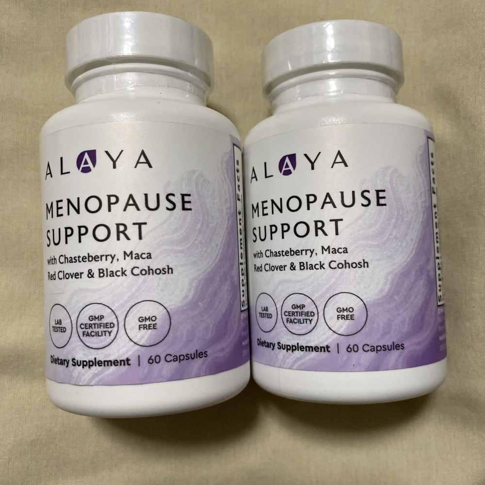 2 pack 120 ct total Alaya Menopause Support Exp 3/2027