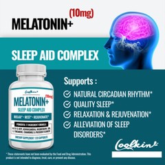Melatonin+Sleep Aid Complex – Ashwagandha,Chamomile,L-Taurine, 5-HTP, L-Theanine
