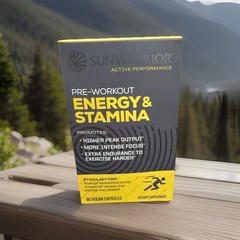 Sunwarrior Pre-Workout Energy & Stamina – 90 Vegan Capsules