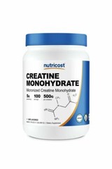 Nutricost Creatine Monohydrate Unflavored Powder NEW YEAR SALE 500g 100servings