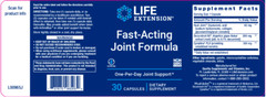 2 PACK Life Extension Fast Acting Joint Formula One per Day Support 30 Capsules