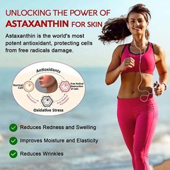 Astaxanthin 24mg Capsules – Powerful Antioxidant – with Ashwagandha Root Extract