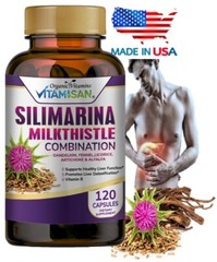 Milk thistle liver support 120 capsules cardio mariano liver health