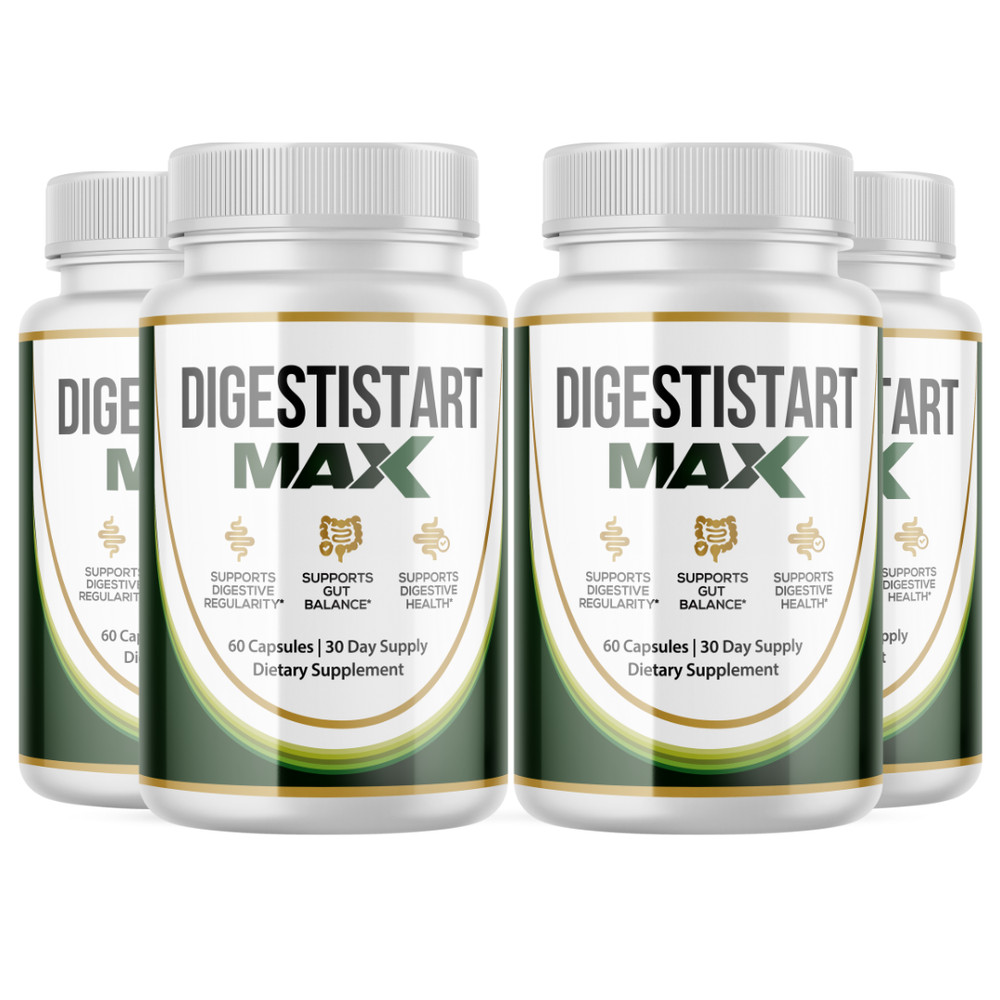 DIGESTISTART MAX- Digestive Support- 4 Bottles 240 Capsules