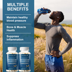 2Pack Magnesium Potassium Supplement Magnesium Complex & Potassium Gummies