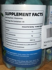 Creatine Monohydrate Gummies ~ 2 Bottles (90 Ea)~Blueberry~NOAVII~11/26