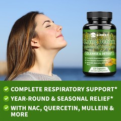 Lung Detox – Mullein Leaf – Respiratory System Health, Support Cleansing & Detox