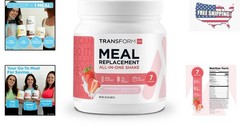 Complete Meal Replacement Shake: Strawberry & Cream Flavor, 10.1 oz, 7 Servings