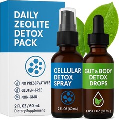 Zeolite Detox Pack for Adults, Advanced Clinoptilolite Zeolite Liquid Drops a…