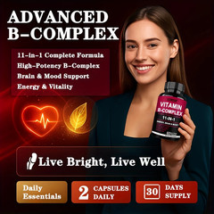 Methylated B Complex – Supports Energy, Mood & Nerve Health – 60 Capsules