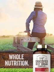 Grassfed Beef Organs Capsules 3250mg | 200 Count | by Herbage Farmstead