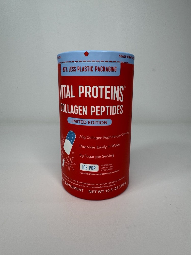 New Vital Proteins Collagen Peptides Limited Edition Ice Pop 10.8oz 3/28 Exp
